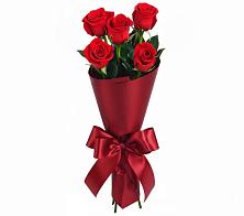 Букет 5 Красных роз Эдлесс Лав в Покровке