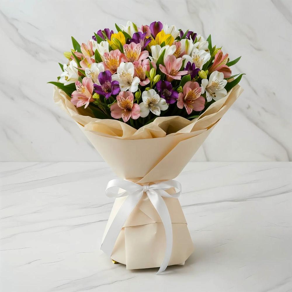 Букет цветов из: Альстромерии в Покровке