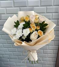 Букет цветов из:  Розы и Хризантемы в Покровке