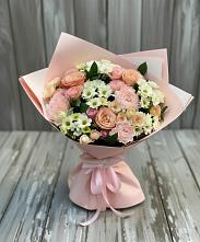 Букет цветов из:  Гвоздики, Розы и Хризантемы #REPLACE_PRED# Покровке