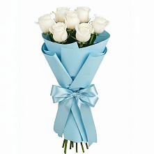 Букет 7 белых роз Проуд в Покровке