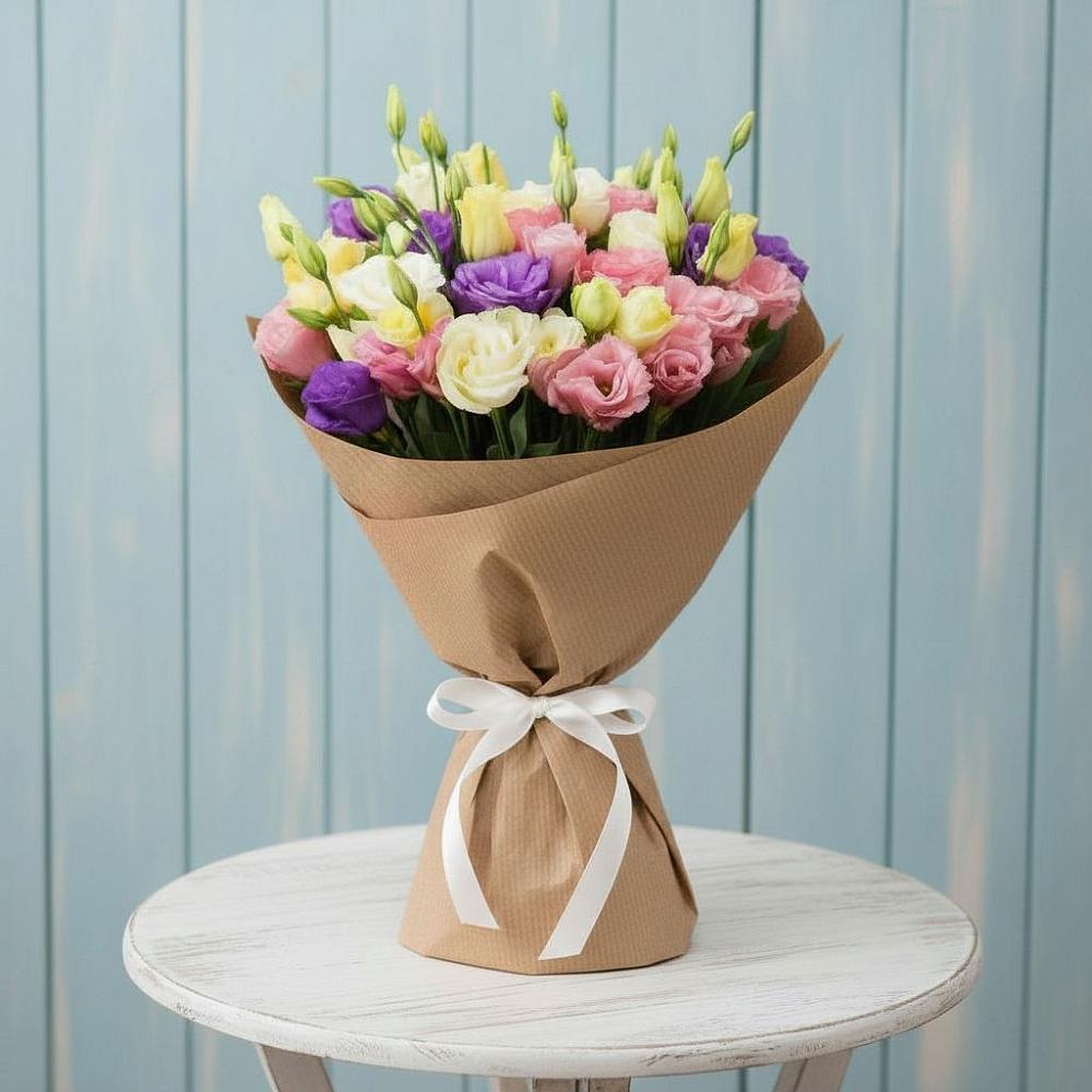 Букет цветов из: Лизиантусы в Покровке