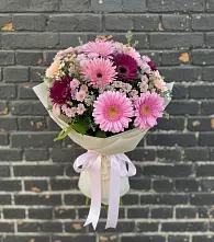 Букет цветов из:  Герберы и Хризантемы #REPLACE_PRED# Покровке