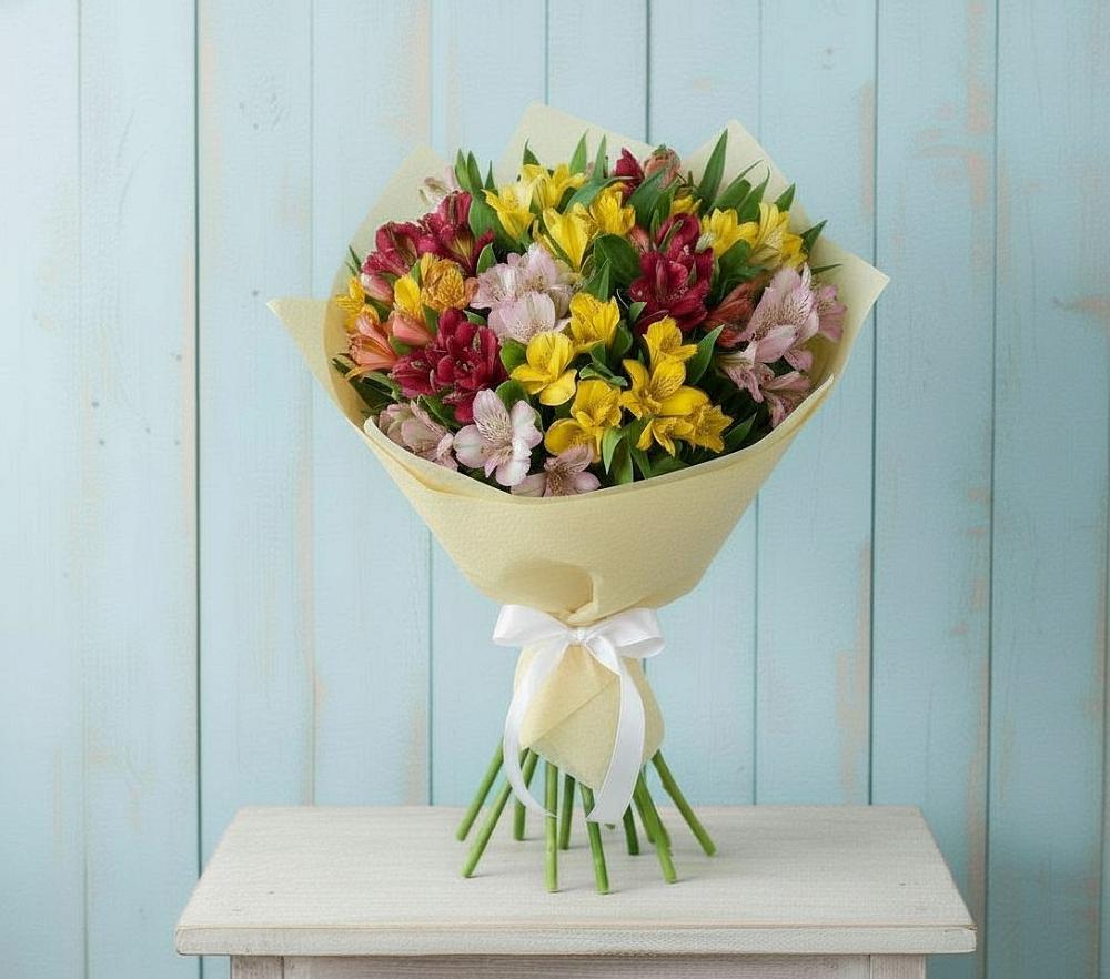 Букет цветов из: Альстромерии в Покровке