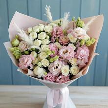 Букет цветов из:  Альстромерии и Розы в Покровке