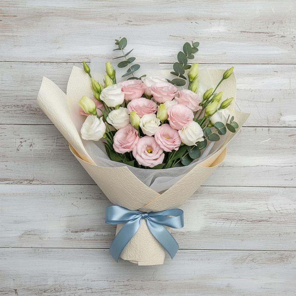 Букет цветов из: Лизиантусы в Покровке